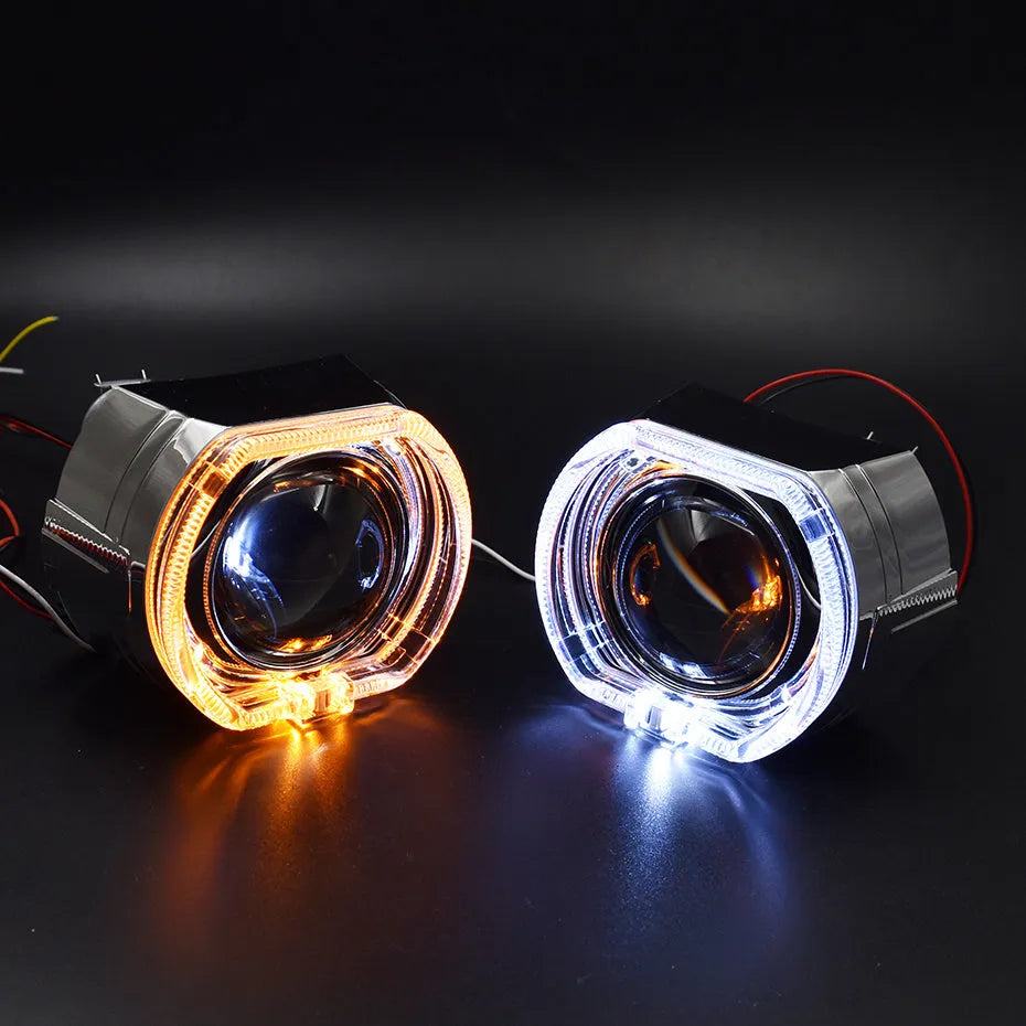 Square LED car DRL daytime running light universal 12V 35W integrated lampshade