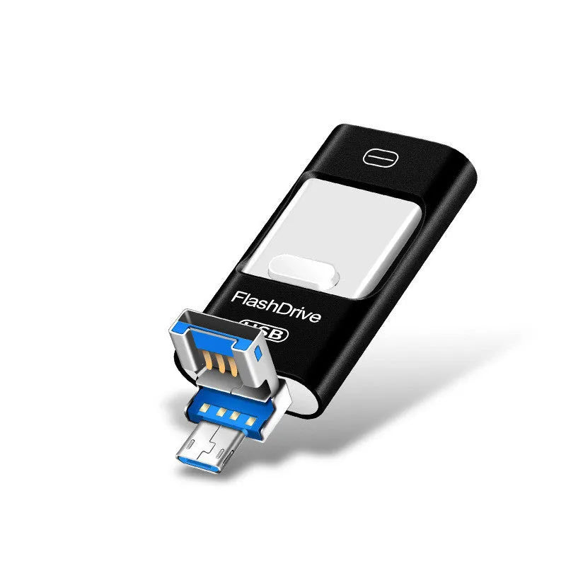 Android mobile phone OTG USB 3.0 flash drive high speed silver metal shell