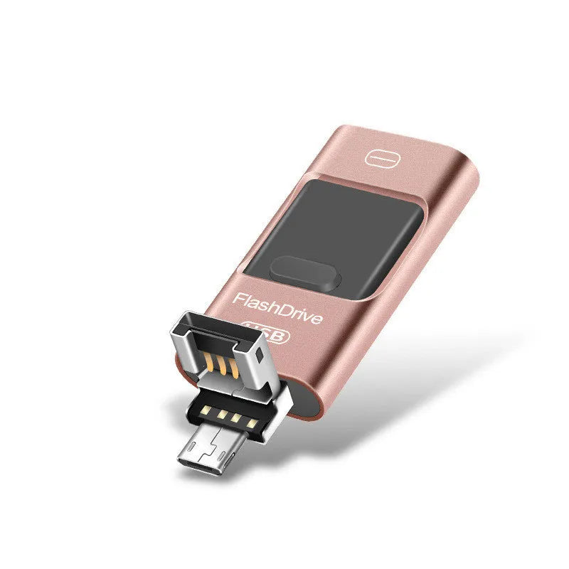 Android mobile phone OTG USB 3.0 flash drive high speed silver metal shell