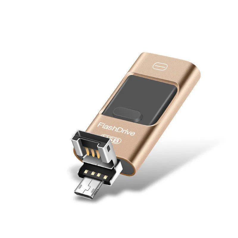 Android mobile phone OTG USB 3.0 flash drive high speed silver metal shell