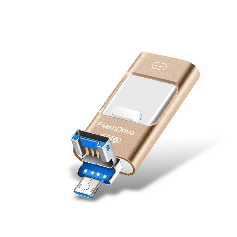 Android mobile phone OTG USB 3.0 flash drive high speed silver metal shell