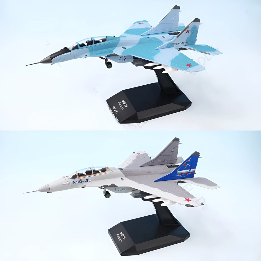 Russian Air Force Mig-35 alloy finished model pendant in blue and white colour options