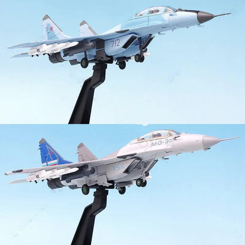 Russian Air Force Mig-35 alloy finished model pendant in blue and white colour options