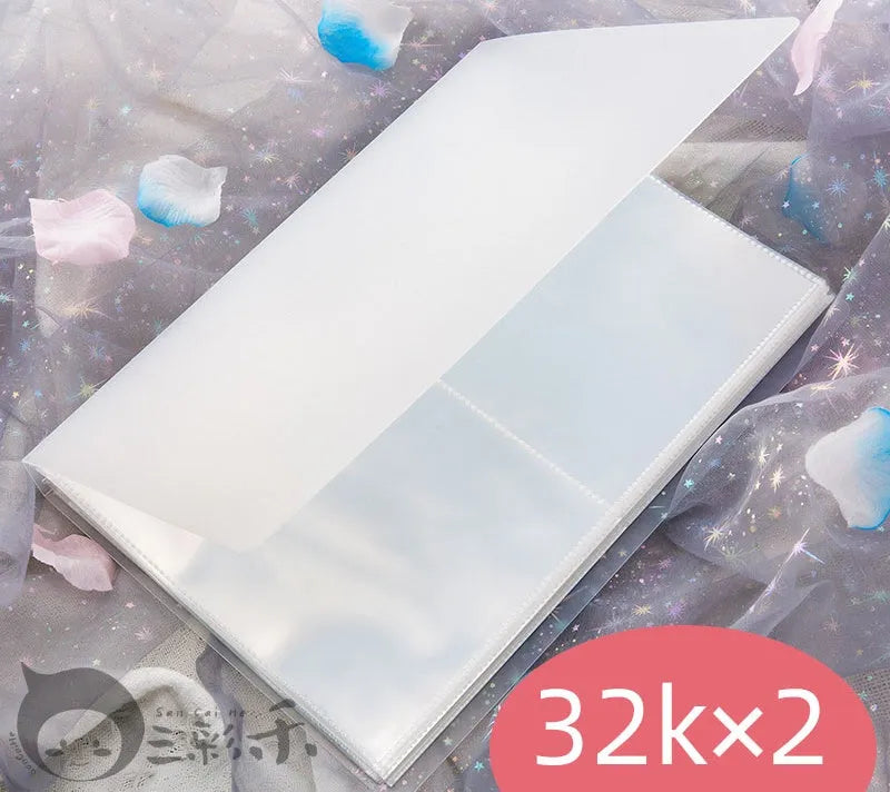 Waterproof watercolour illustrator storage album with rounded corners in PP plastic material
