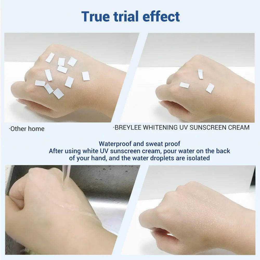 Sunscreen cream 40ml tube in BREYLEE cream colour, foreign trade packaging