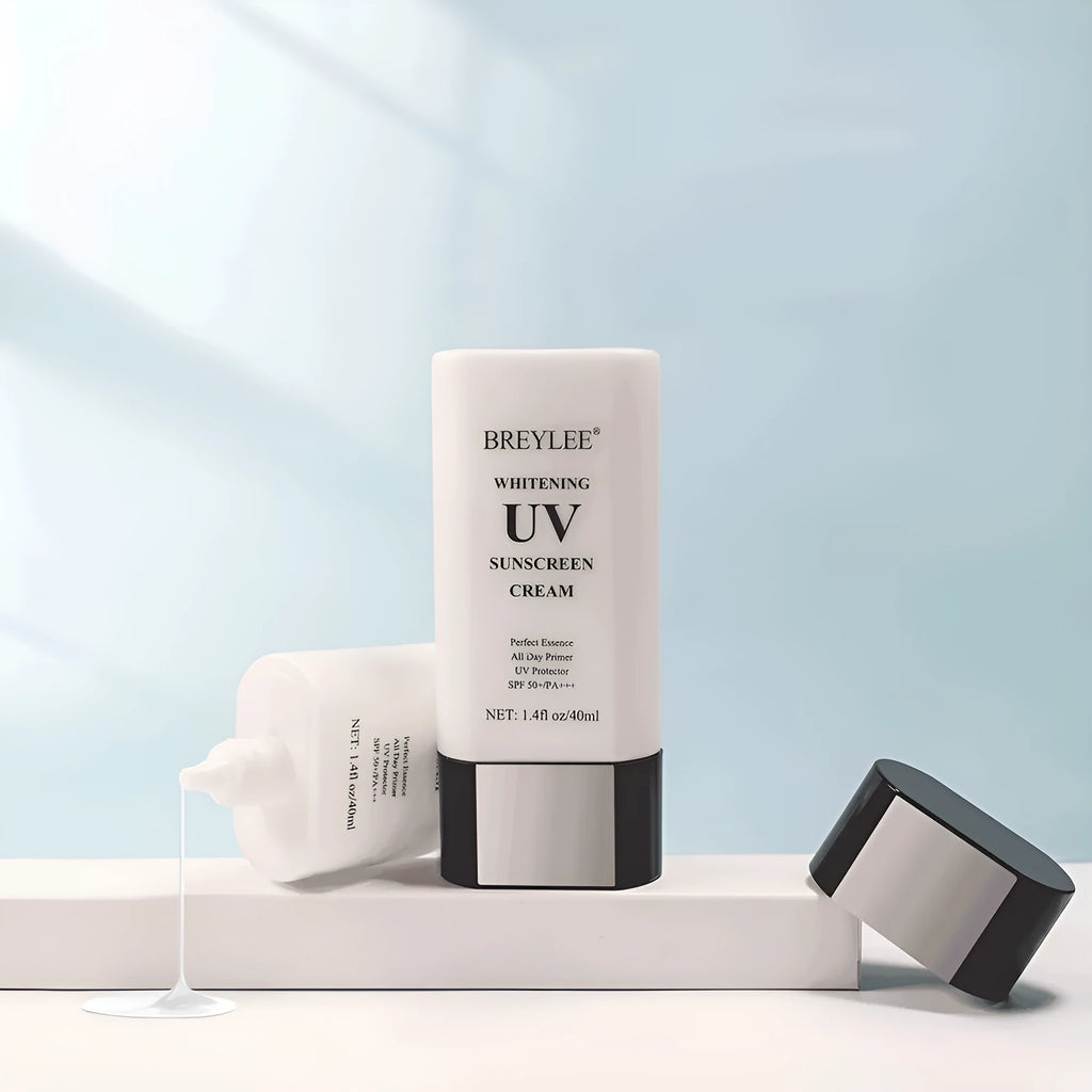 Sunscreen cream 40ml tube in BREYLEE cream colour, foreign trade packaging