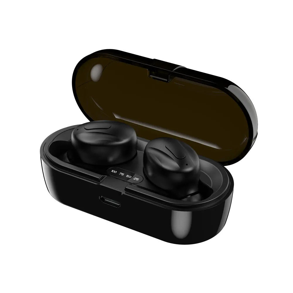 Xg13 Pro Bluetooth 5.0 wireless sports headset with IPX4 waterproof rating, black ABS earbuds