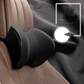 Memory foam car headrest neck pillow in black and red colour for driving comfort and neck support