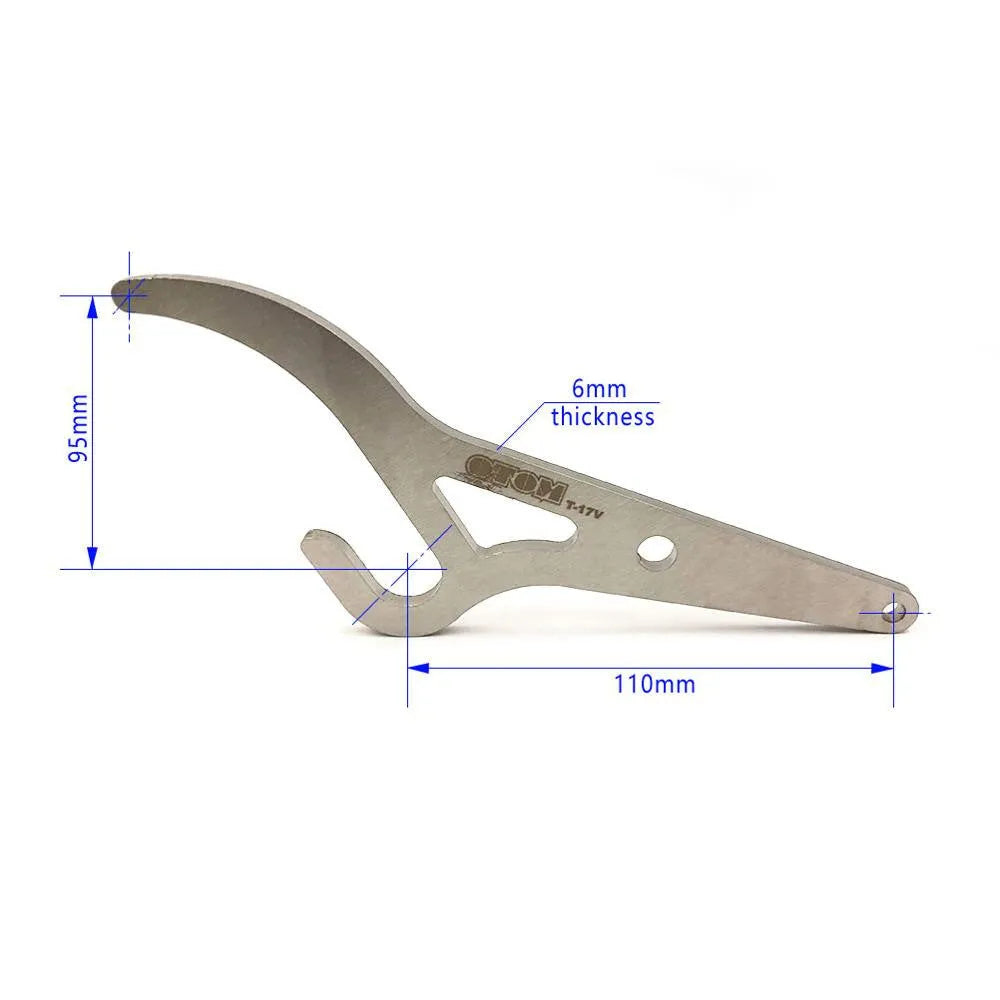 Silver metal bicycle tyre lever tool for tyre removal and mechanical repair