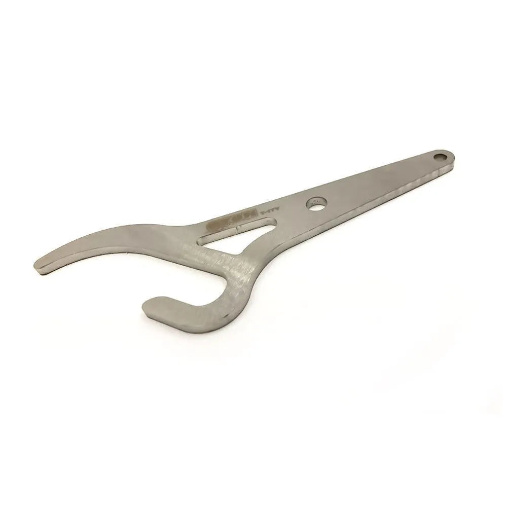Silver metal bicycle tyre lever tool for tyre removal and mechanical repair