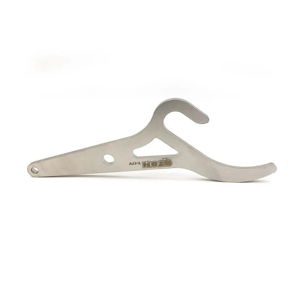 Silver metal bicycle tyre lever tool for tyre removal and mechanical repair