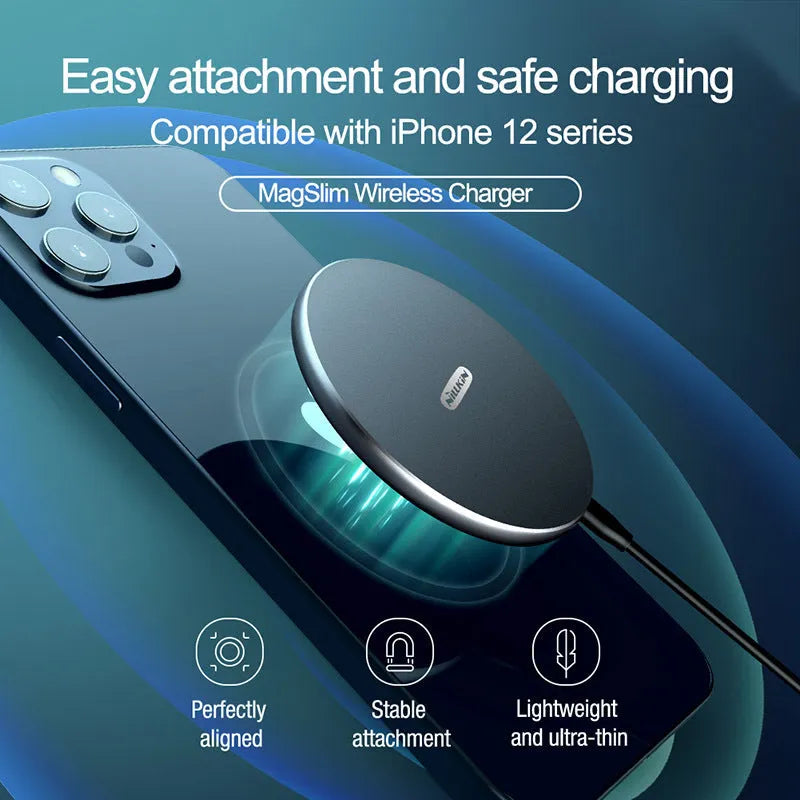 MagSlim NKT06 black magnetic wireless charging pad for mobile phones