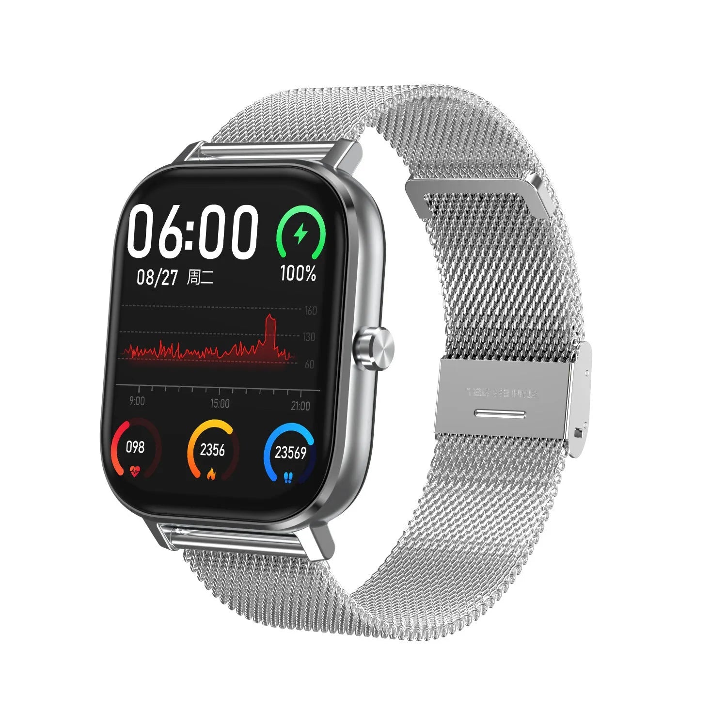 Smart health bracelet with ECG and blood pressure monitoring on wrist