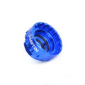 Blue aluminium bicycle cassette removal tool for 12-speed direct mount disc systems