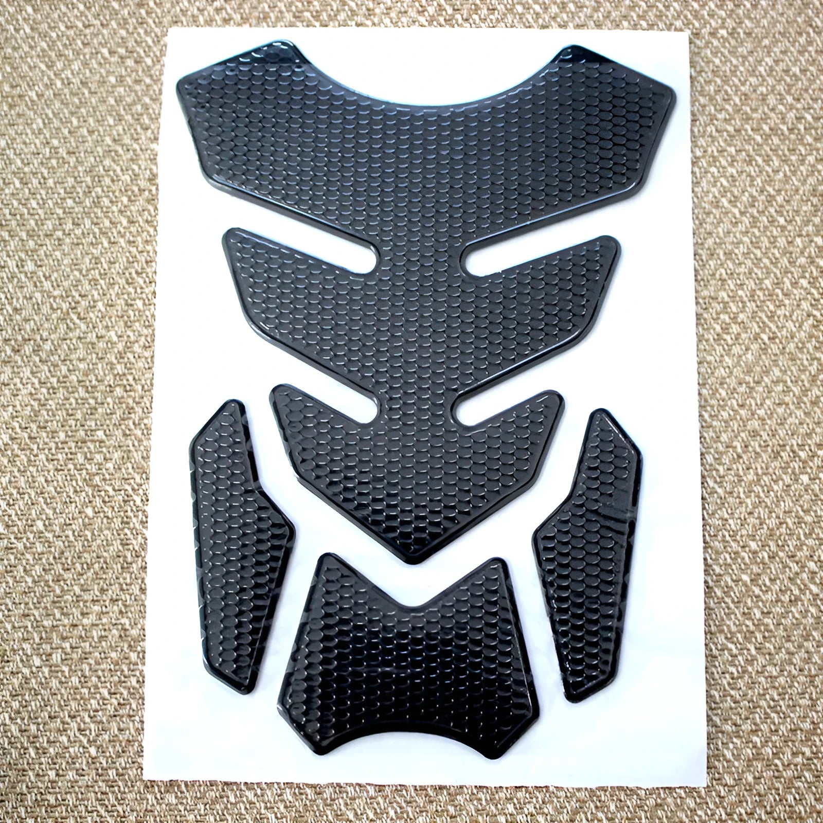 3D King Kong PVC soft rubber motorcycle decal sticker set in silver edge colour, 19x14cm
