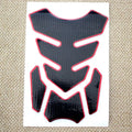 3D King Kong PVC soft rubber motorcycle decal sticker set in silver edge colour, 19x14cm