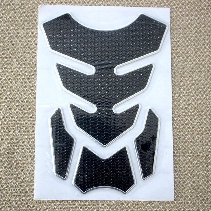 3D King Kong PVC soft rubber motorcycle decal sticker set in silver edge colour, 19x14cm