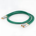 Four-core shielded copper RCA audio cable with silver-plated connectors for CD decoder amplifier connections