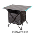 Portable folding table storage bag in Oxford cloth with front pocket, available in small and large sizes