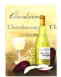 Apple and Chardonnay DIY digital painting kit with linen canvas, brush, paints, and guide drawing.
