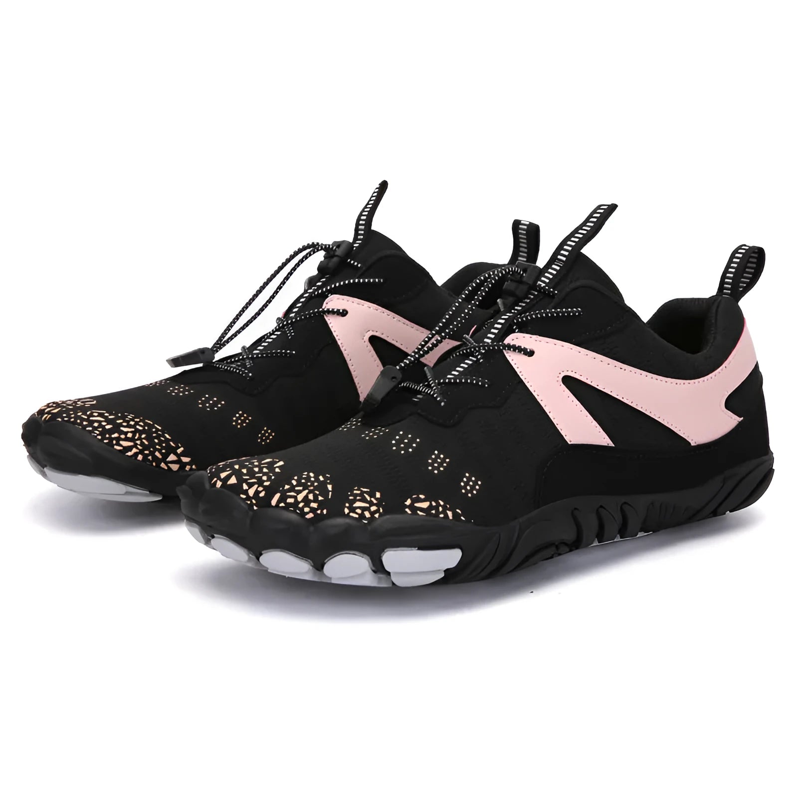 Men's air mesh running shoes in graffiti style with non-slip sole, available in multiple colour options including A-23 gray and A-26 blue
