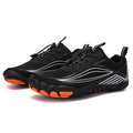Men's air mesh running shoes in graffiti style with non-slip sole, available in multiple colour options including A-23 gray and A-26 blue