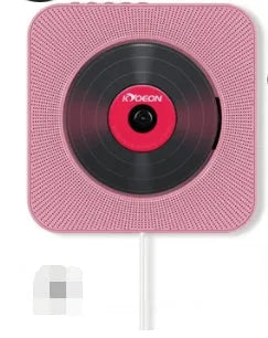 Wall-mounted CD DVD MP3 player with remote control in choice of four colours