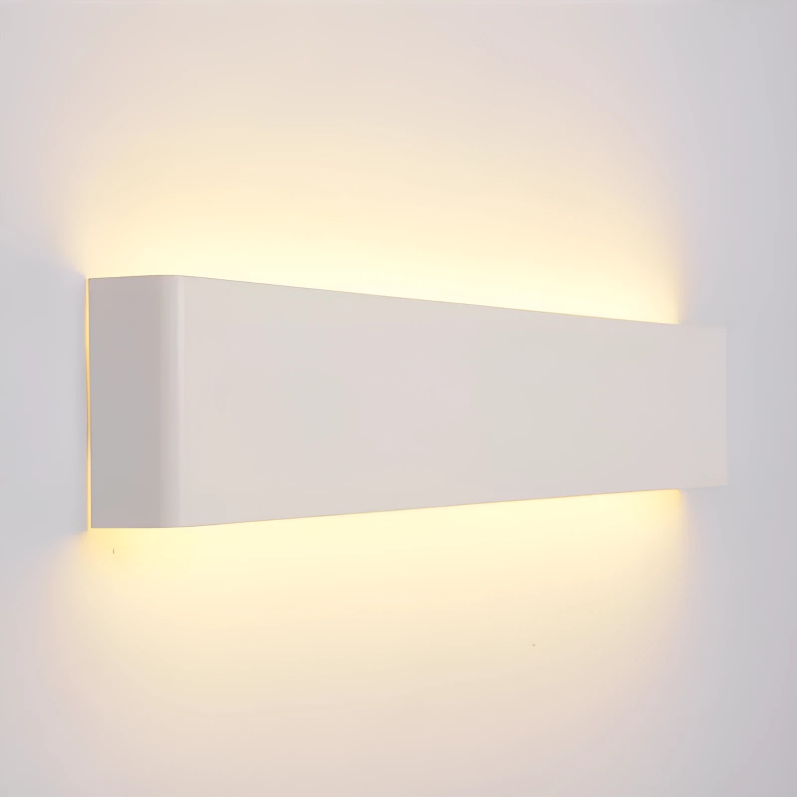 36cm square LED wall light with iron shade in black, for corridor or bathroom mirror front lighting