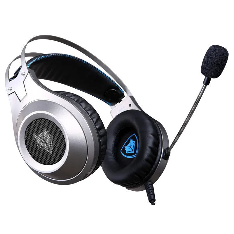 Black USB wired computer headset with microphone and over-ear design for PC use