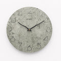 Modern European style grey wall clock for living room decoration single-sided