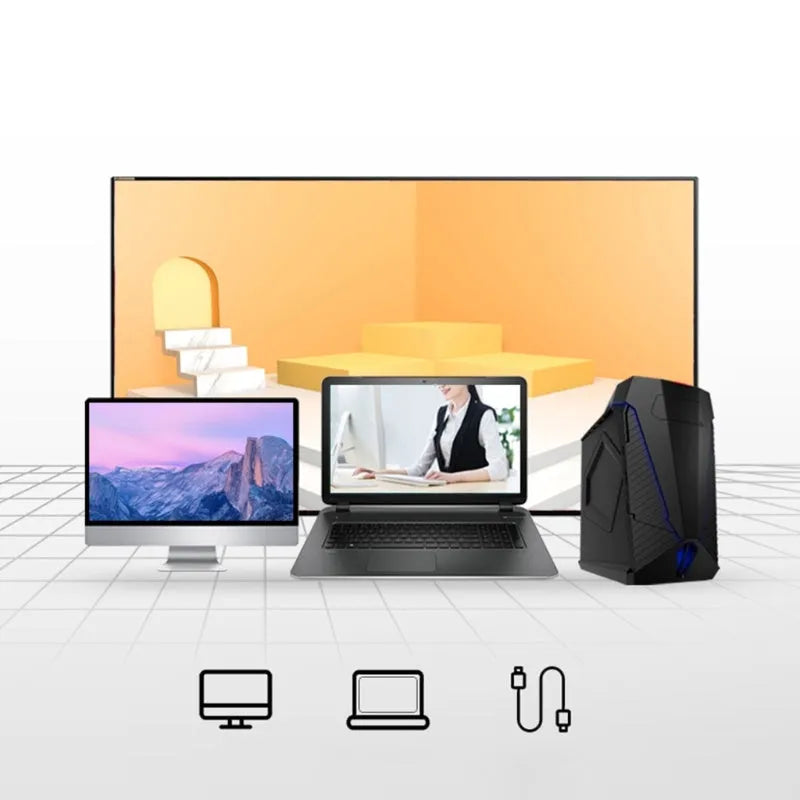 Blue wireless computer mouse with voice translation function showing voice control button and 2.4GHz USB receiver