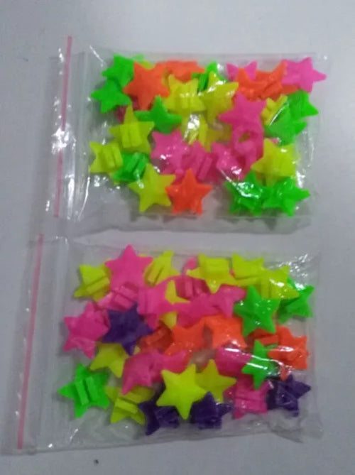 Bag of mixed colour children's bicycle decorations made of plastic or resin for outdoor cycling