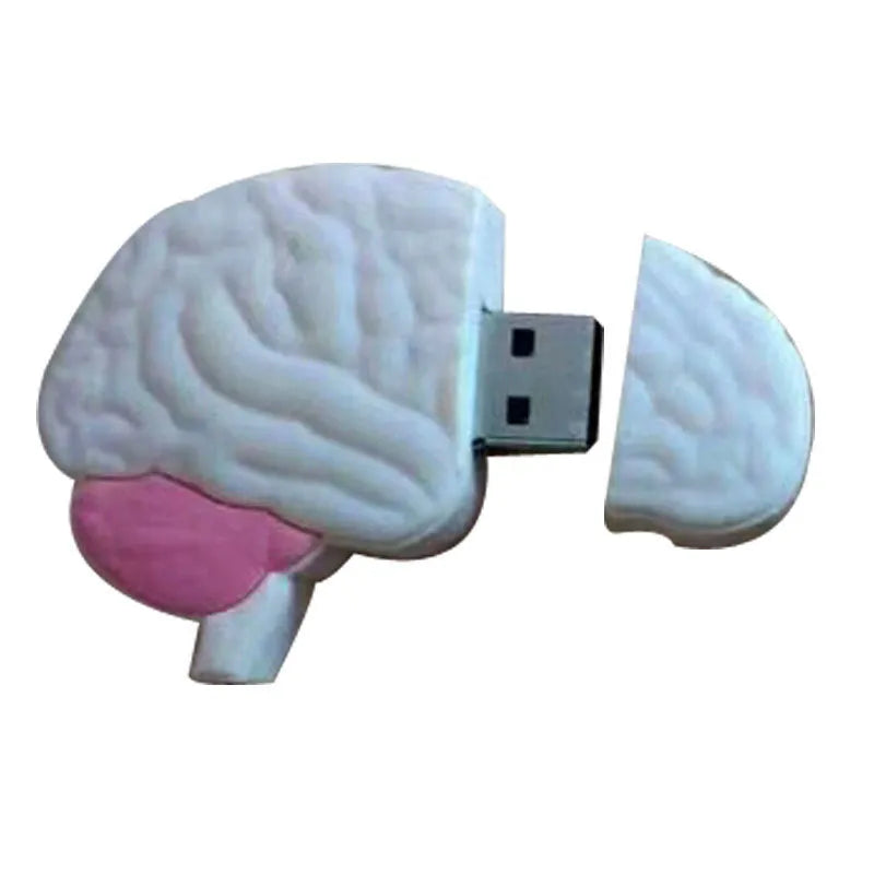 Creative human organs design USB 3.0 flash drive with brain and lip print in PVC shell