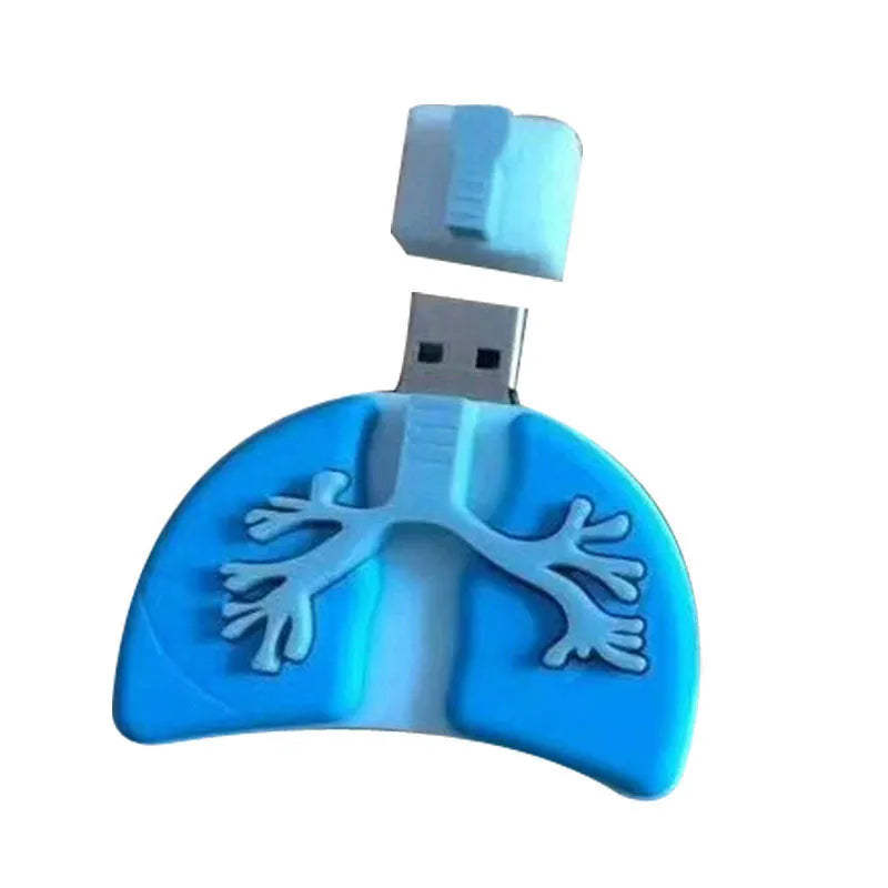 Creative human organs design USB 3.0 flash drive with brain and lip print in PVC shell