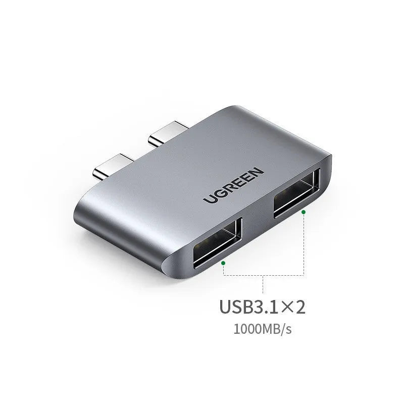 Greenlink Type C Docking Station with RJ-45, HDMI and USB3.1 ports, 0.12m cable