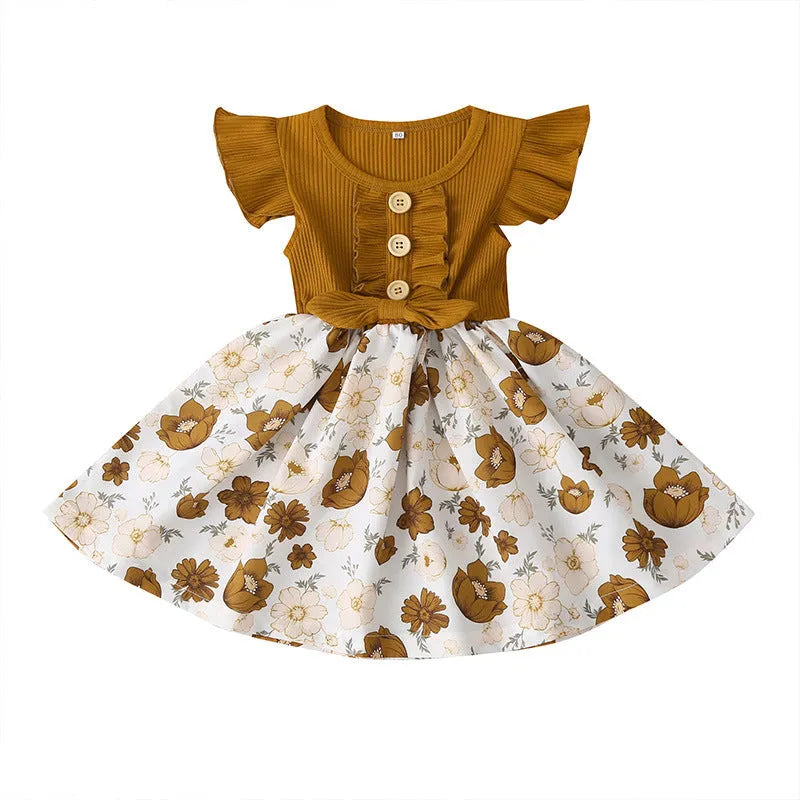 Toddler girls sleeveless summer dress in multiple colours with Asian sizing options
