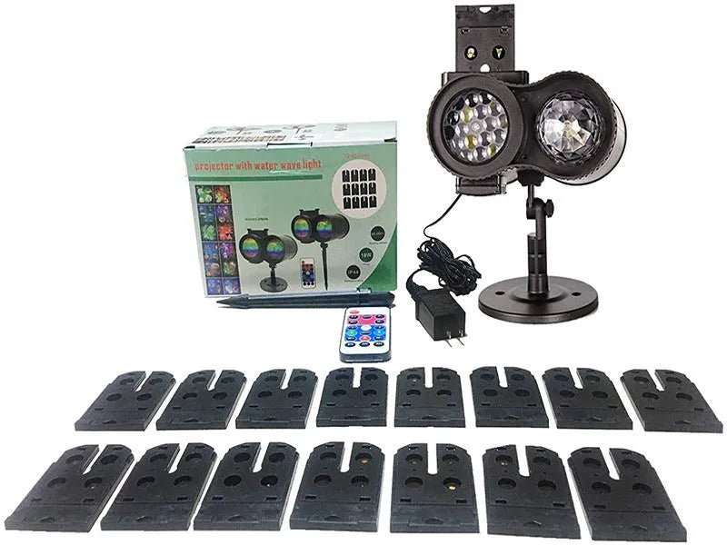 Outdoor double-tube animated watermark garden light with IP65 waterproof rating.