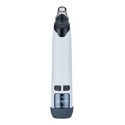 Blackhead suction instrument with three interchangeable heads for facial pore cleaning and exfoliation