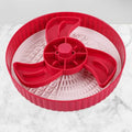 Pet feeding bowl with rotating game board and anti-choke silicone pad in multiple colour options