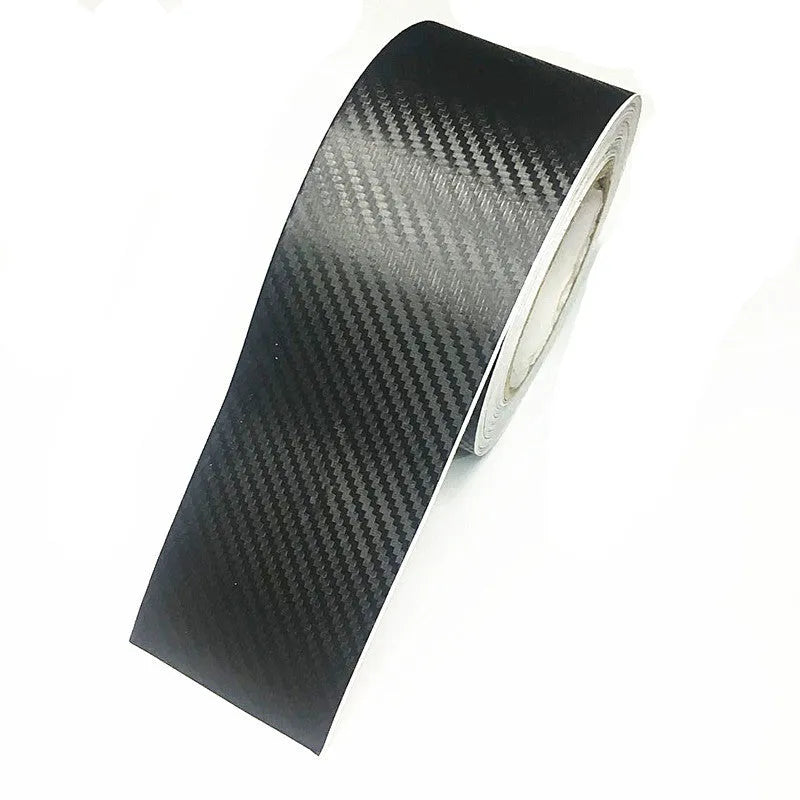 Matte carbon fibre pattern roll for car door sill and bumper protection in various width options