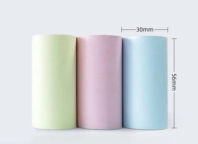 Three rolls of 57x30mm thermosensitive paper for student wrong question printers