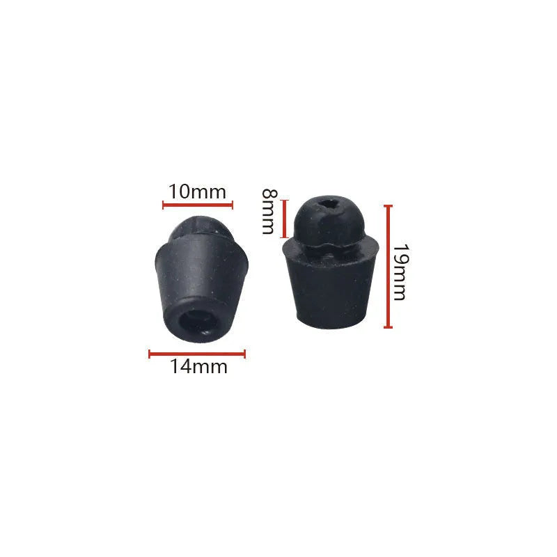 Ten rubber automobile buckle clips with shock absorption function for vehicle interiors