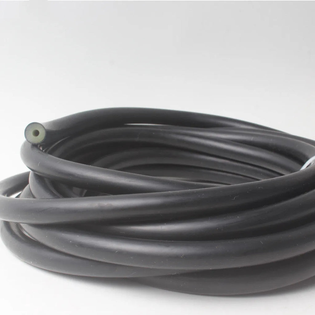 Black latex speargun tube with 500-600% tensile range for diving speargun propulsion