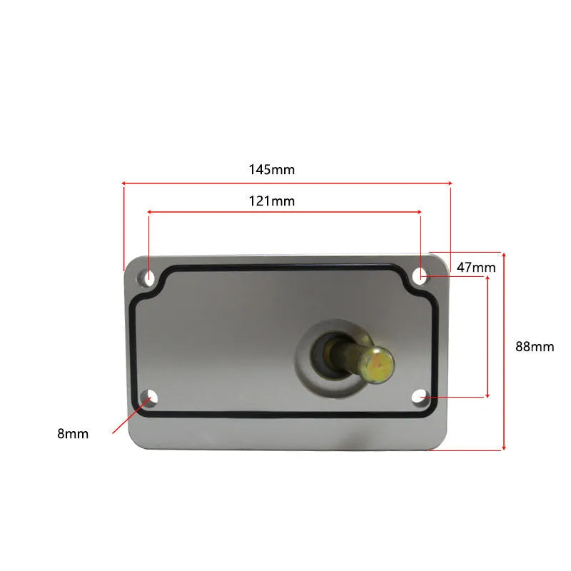 Silver aluminium alloy shift short lever for Horton vehicle gearstick replacement