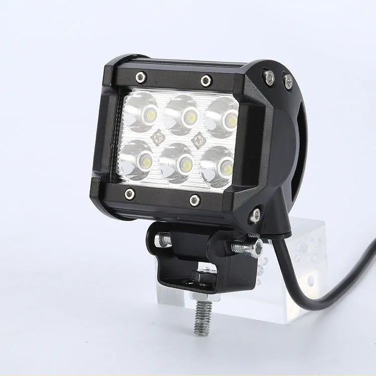 18W car LED work light black aviation aluminium alloy shell IP67 for vehicle repair and outdoor use