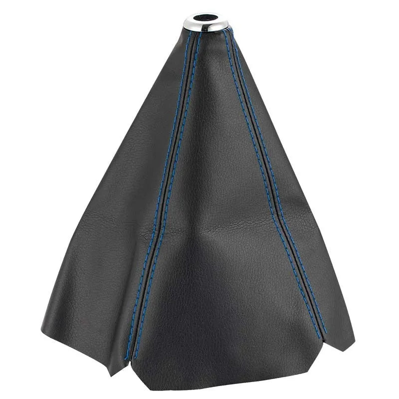 GM car gear lever PU leather dust cover in multiple colour options including black, blue and red variants