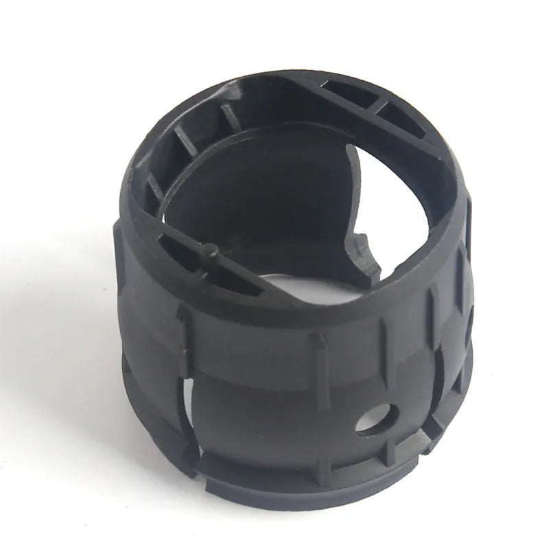 Black plastic gear lever accessory parts for Vauxhall Opel Saifeili, shown next to a scale.