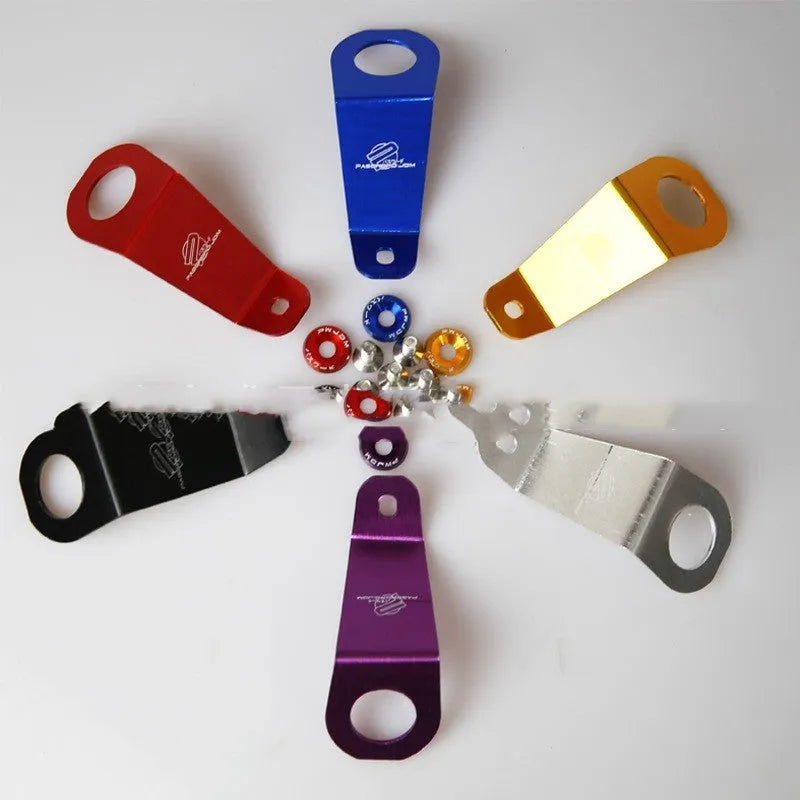 Aluminium alloy radiator mounting bracket for Civic EG big water tank in black blue gold purple red or silver
