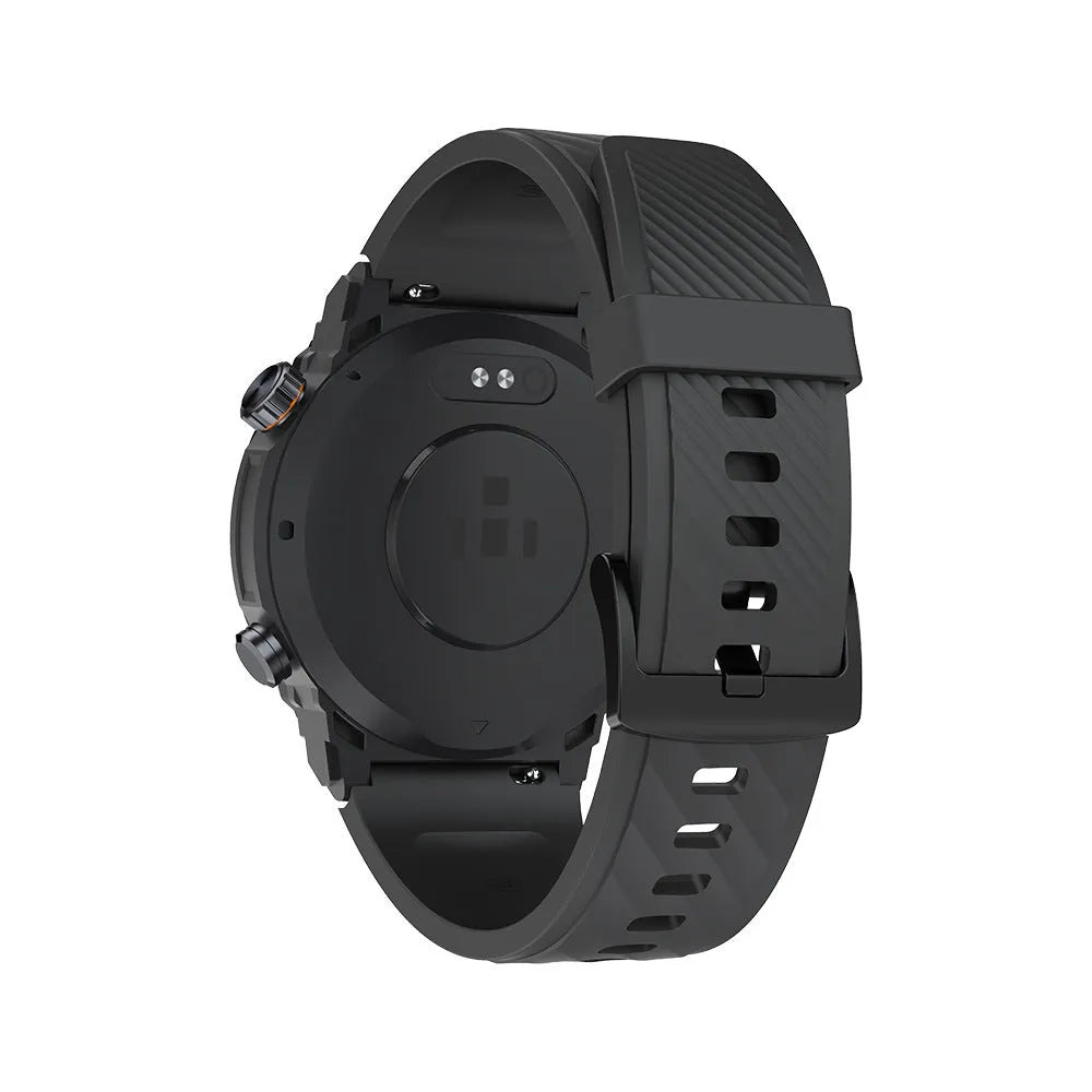MG02 smart watch in black, khaki or silver orange with adjustable strap and TFT touch screen display