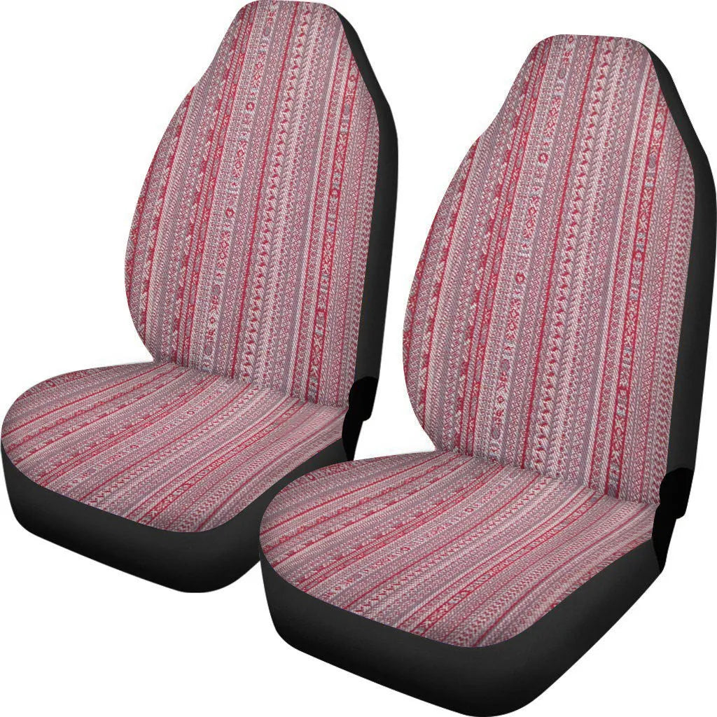 Retro cow spot leopard print car seat covers on vehicle seats